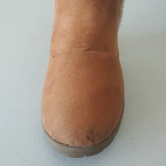 Rampage girls size 2 brown and white knee high boots - Picture 10 of 16